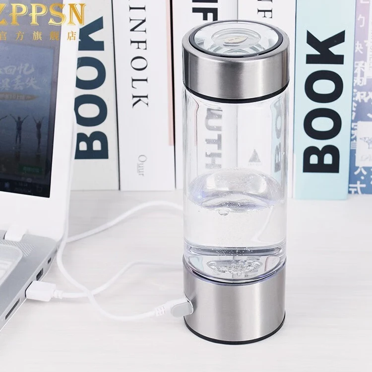 Hidly High Quality Best 2024 Portable 800 Ppb Drinking Spe H2 Molecular Ion Generator Hydrogen Water Bottle