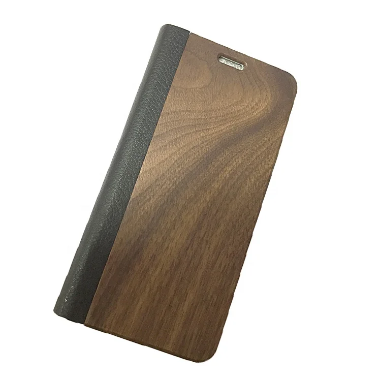 Factory Price Wood design Flip Wallet Leather Mobile Phone Cases Cover For iPhone 11 Pro Max 8 8plus XR XS MAX