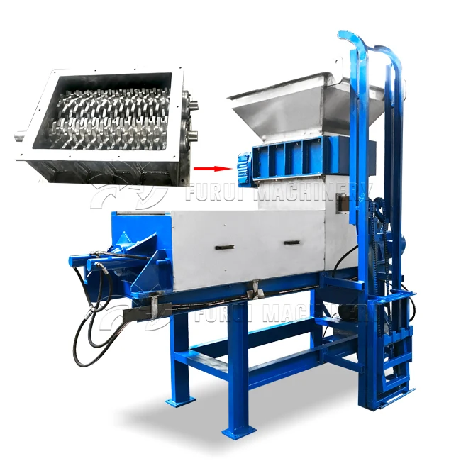 food waste dehydrator with shredder/cassava residue dewatering machine/vegetable waste screw press dewatering machine