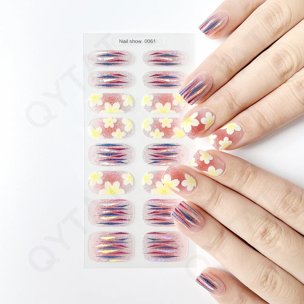 Wholesale Hot Sale Nail Art Polish Mixed Designs Decals Nail Sticker Sheets