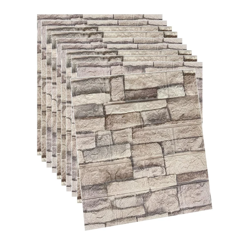 Cheap Decorative Art Wallpaper PVC Polyethylene 3D Anti-static Self-adhesive Wall Sticker