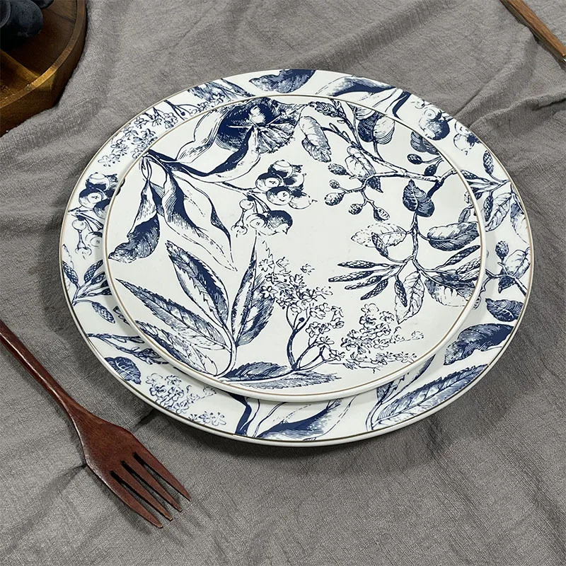 2022 Customized New Design French Tableware Hot selling Dinner Plate