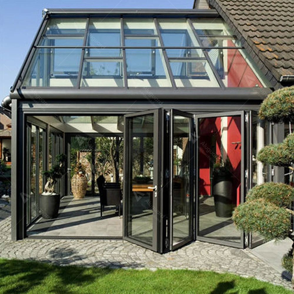 Professional  Glass Sunroom With Retractable Roof For Sale Victorian Sunroom