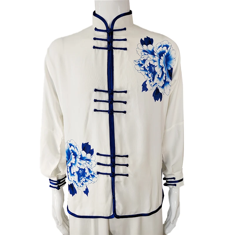 Professional Customized Kung Fu Martial Arts Clothes White Tai Chi Uniform For Men And Women