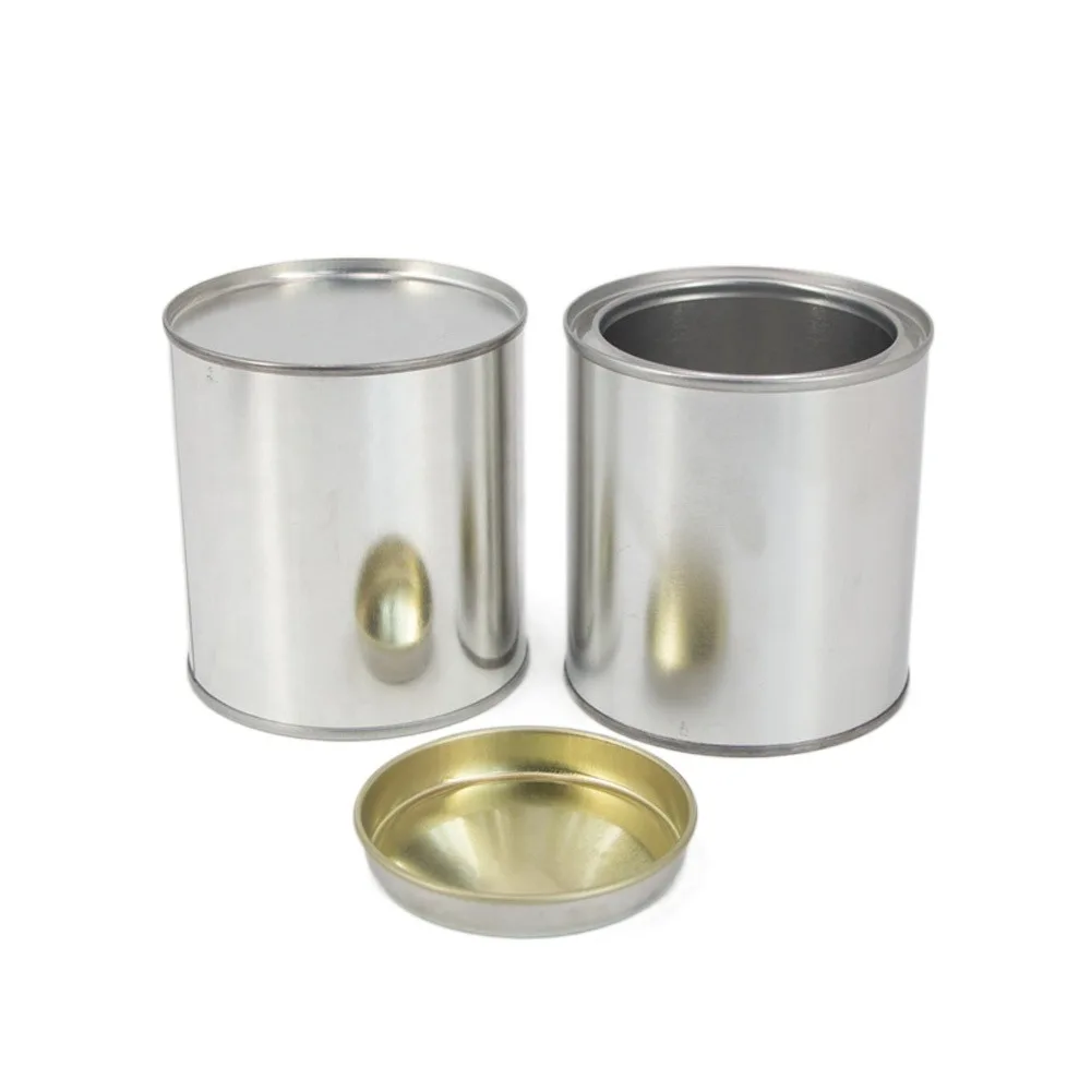 Small Size Paint Can Factory Customized Design Empty Round Tin Cans With Low Moq