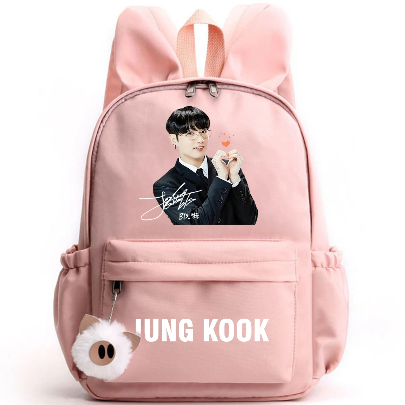 Wholesale Customised JK Travel Large Capacity Hairball+Rabbit Ears Shoulder Schoolbag Girls Students Children