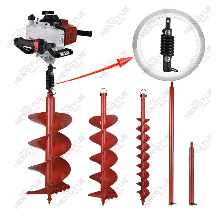 1 man operate  Earth Auger / post hole digger for tree planting /  ground drill / hand digging machine