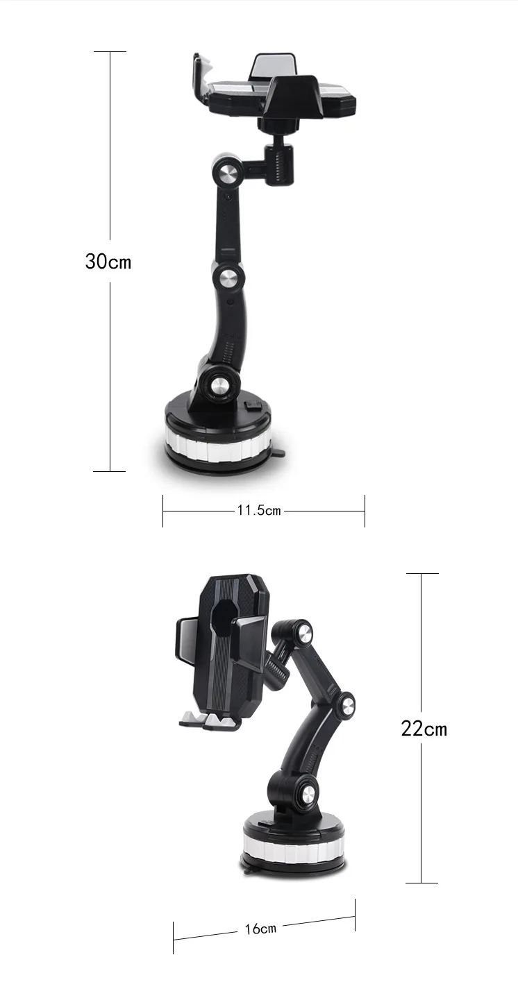 Wholesale dashboard phone stand Car navigation seat folding suction cup hose Outlet port mobile phone holder