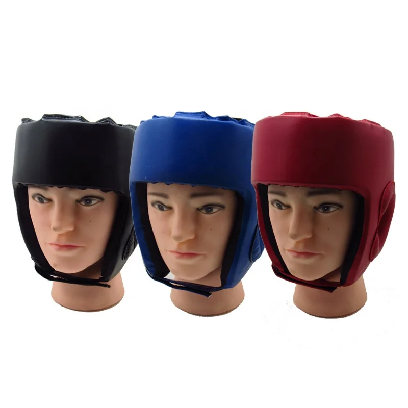 Hot Sale Boxing Helmet Head Guard China Factory Boxing Customized Logo Color Head Headgear Polyurethane Taekwondo Helmet