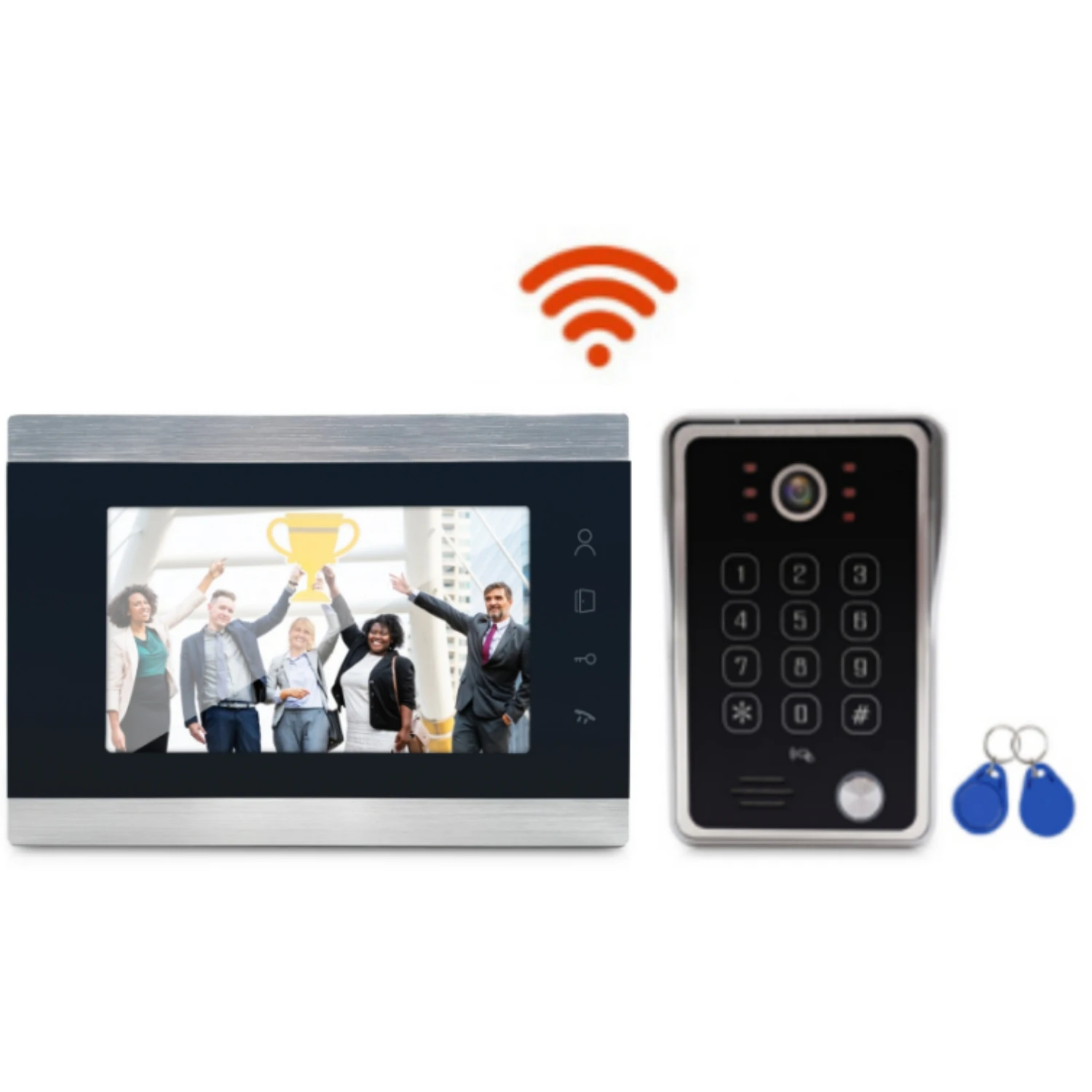 10 inch Metal WIFI Video Door Phone ip video Intercom for apartment Doorbell With Camera 1080P With IR CUT