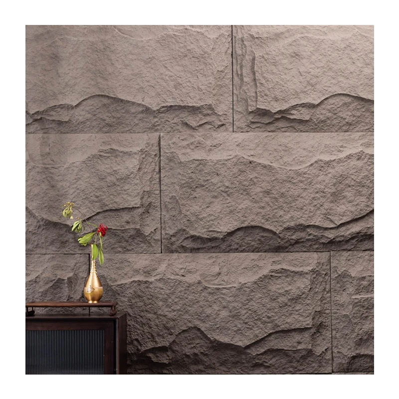 PU Mushroom Stone Wall Panel rock wall panel faux stone wall panel outdoor stone veneer