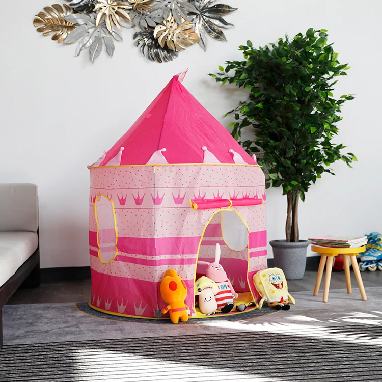 Indoor wholesale Cheap tents manufacturers children prince princess kid play castle tent