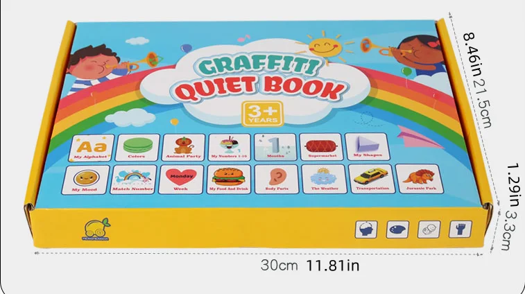 Preschool Learning Activities Toy Diy Sticker Quiet Book Educational Busy Book For Toddlers