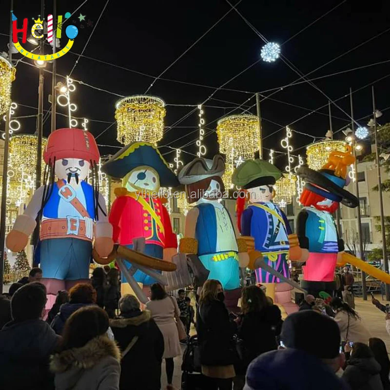 Customized Inflatable Pirate Captain Cartoon Characters inflatable theme park pirate animatronic