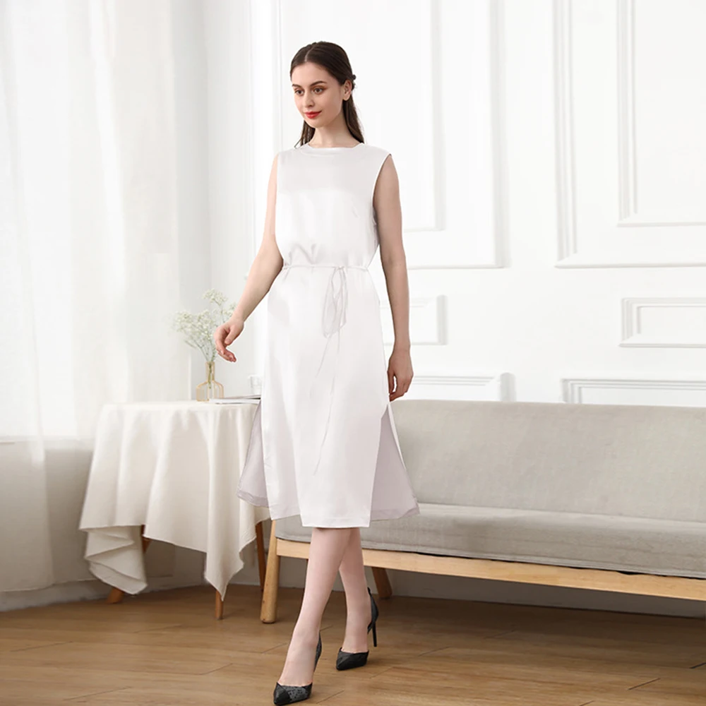 Wholesale Mulberry Silk Sleepwear Luxury Nightgowns 100% Silk Night Dress  For Women