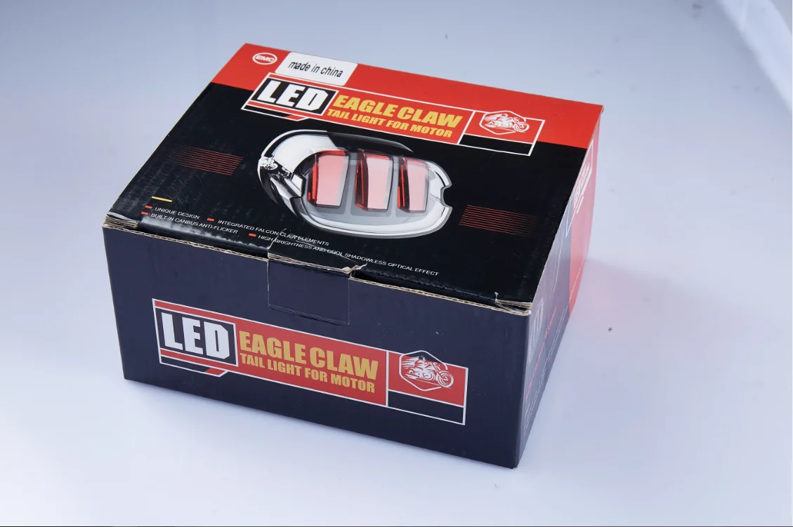 ACTEAM ABS Plastic Bright Red Ip67 30W Motorcycle Brake Rear Led Tail Light