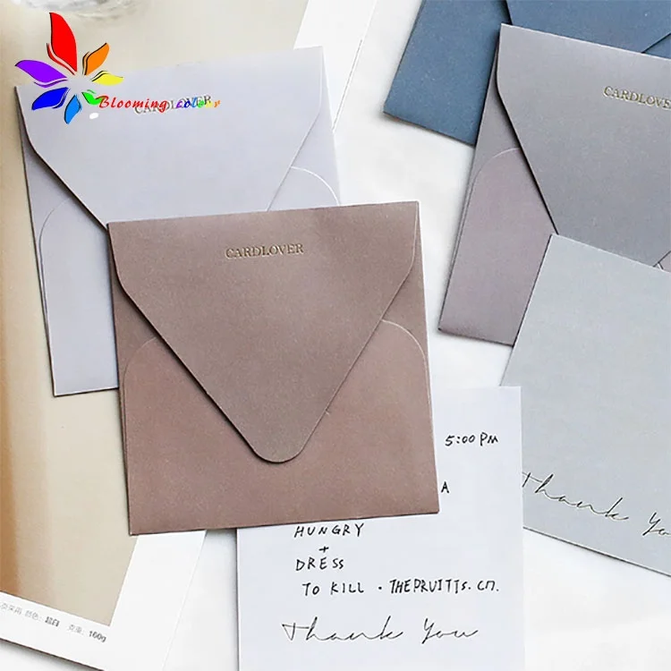 Custom Design White Pink Paper Center- fold Thanks Card and Holiday Card