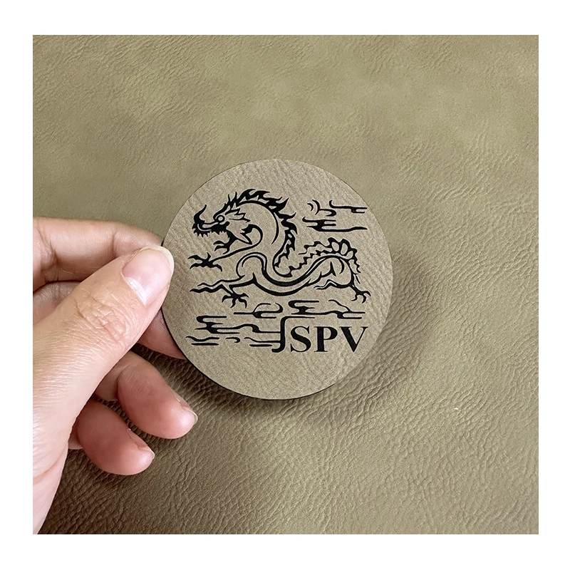 High Quality Blank Leatherette Lasereable Compendiums Laser Engraving Leather Sheets with Heat Adhesive