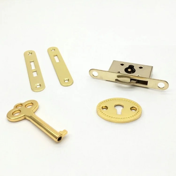 56*19mm Golden color key lock for wooden case or jewelry box