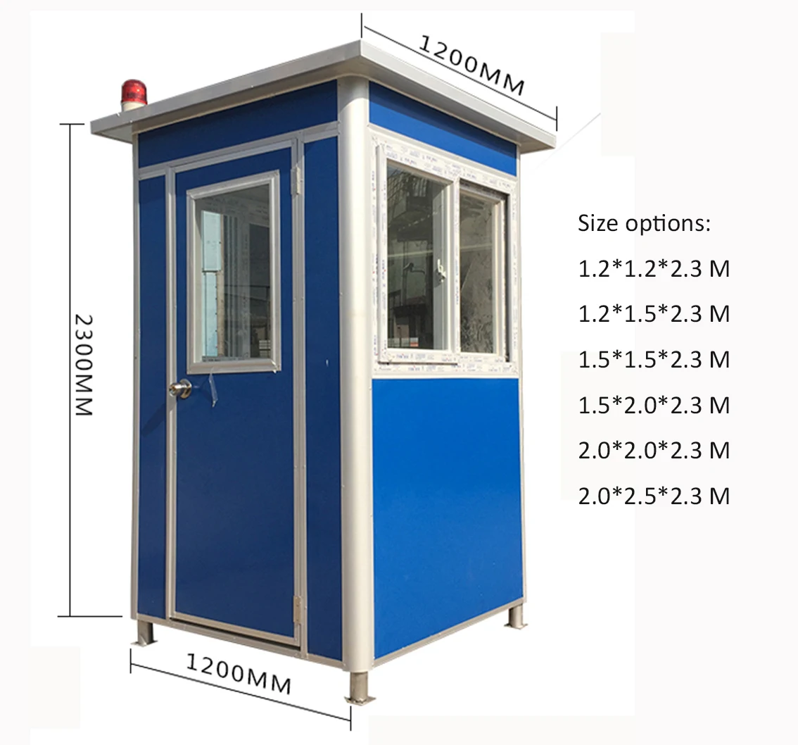 High quality security guard booth house / sentry box/ shop kiosk for sale