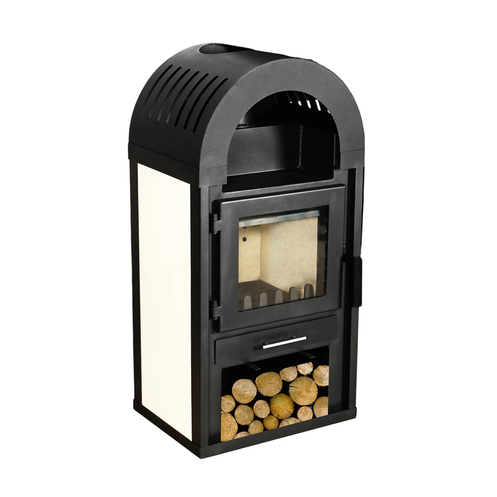 R1001A  High Quality New Design 10kw Modern Indoor Home Wood Burning Stove Wooden Fireplace Heater for House Living Room