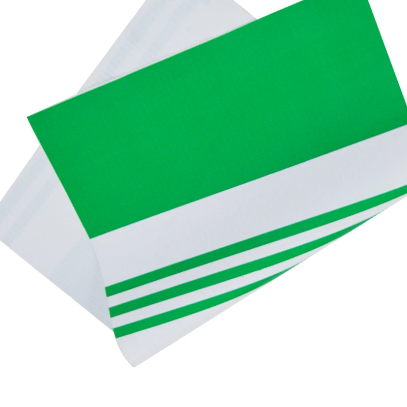 Buena calidad Lona impermeable a rayas de pvc colorida para tienda