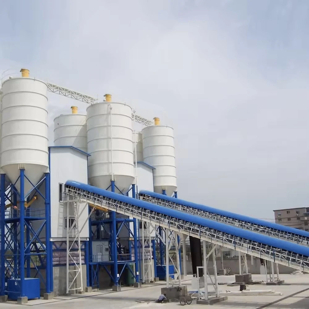 Hot-selling  HZS 90/180/240 Ready Concrete Batching Plant with Belt conveyor