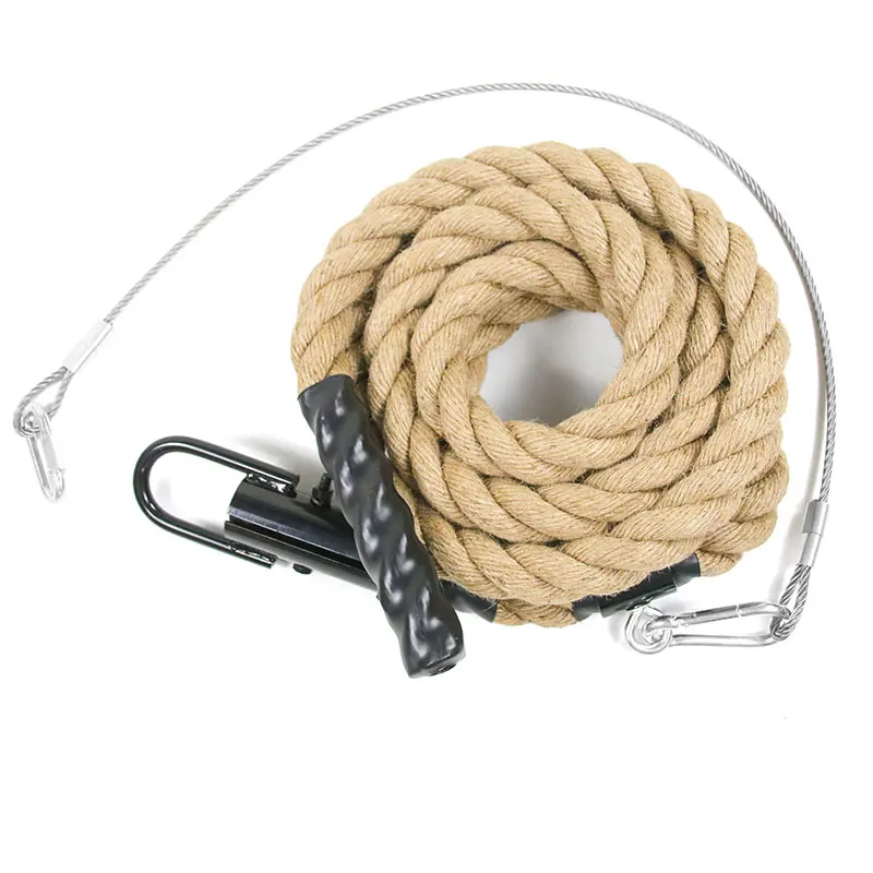 Climbing Rope for Fitness and Strength Training Workout Gym Climbing Rope 1.5' in Diameter With Safety Wire