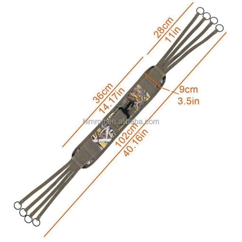 Wholesale Outdoor Game Strap Hanger Adjustable 8 Loop Camouflage Hunting Duck Strap Hanger Carrier Belt