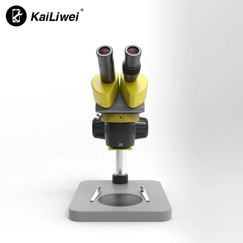  Бинокулярный стереомикроскоп kailiwei 20X-40X WF10X/20 окуляров с увеличением объектив 2X-4X микроскоп для ремонта мобильных