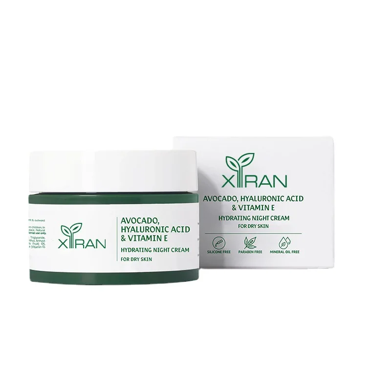 OEM Moisturizing Lift Night Cream Custom Avocado Anti-Wrinkle Brightening Night Cream