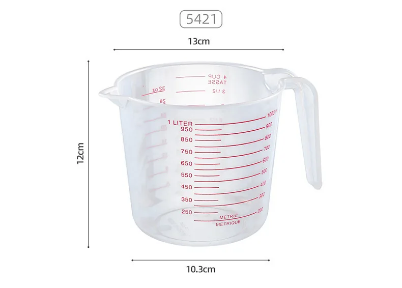 BPA free 250ml 500ml 1000ml PP Measuring Cup measuring jug plastic measuring jug plastic
