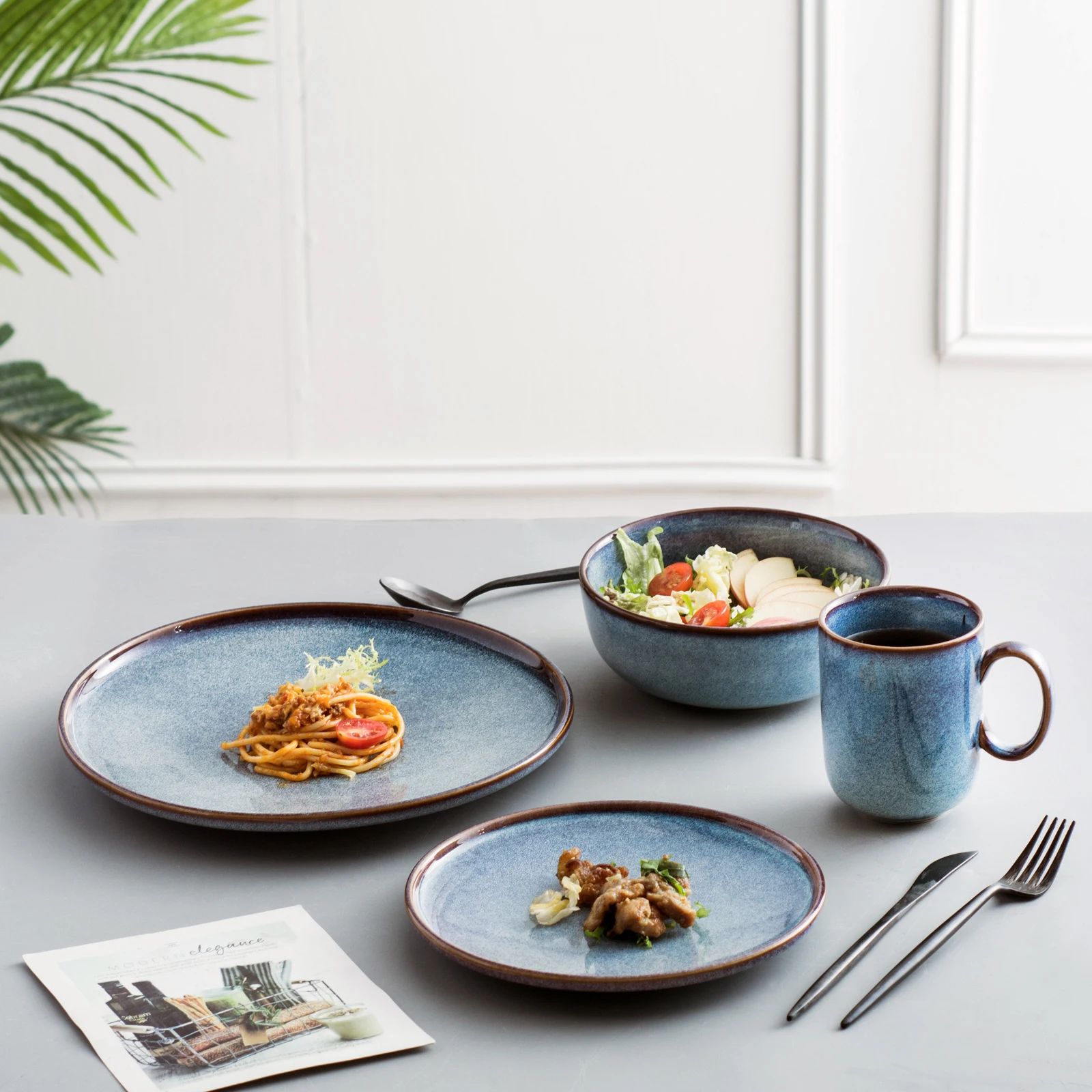 2023 Best Selling Ceramic Dinner Tableware set Nordic Style ceramic porcelain dinnerware set With Big Discount