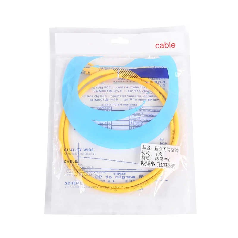 Computer Use RJ45 Connector Cat 5E Cat 5 Cat5E UTP Patch Cord UTP Indoor Cat 5E Network Cable 1M