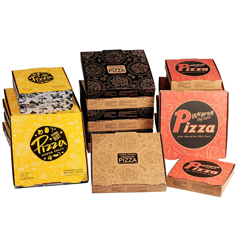 Wholesale eco friendly corrugated kraft paper pizza boxes biodegradable carton pizza box manufacturers