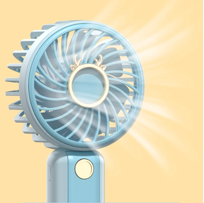 USB Mini Handheld Fan Portable Folding fan Long Battery Life Portable Handheld Mini Fan for Summer
