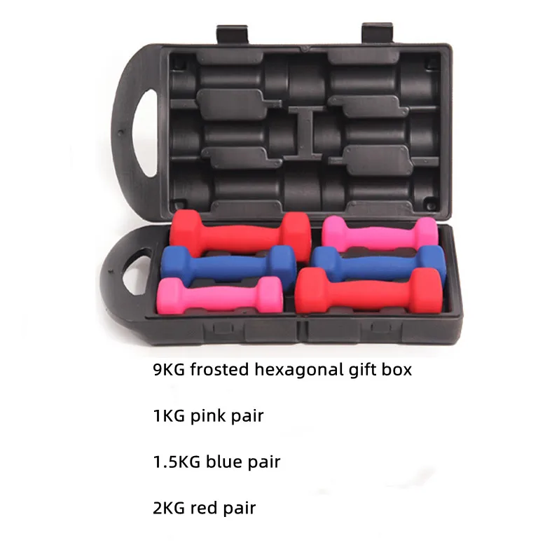 colorful custom vinyl adjustable colorful dumbbell set toy dumbbells for kids