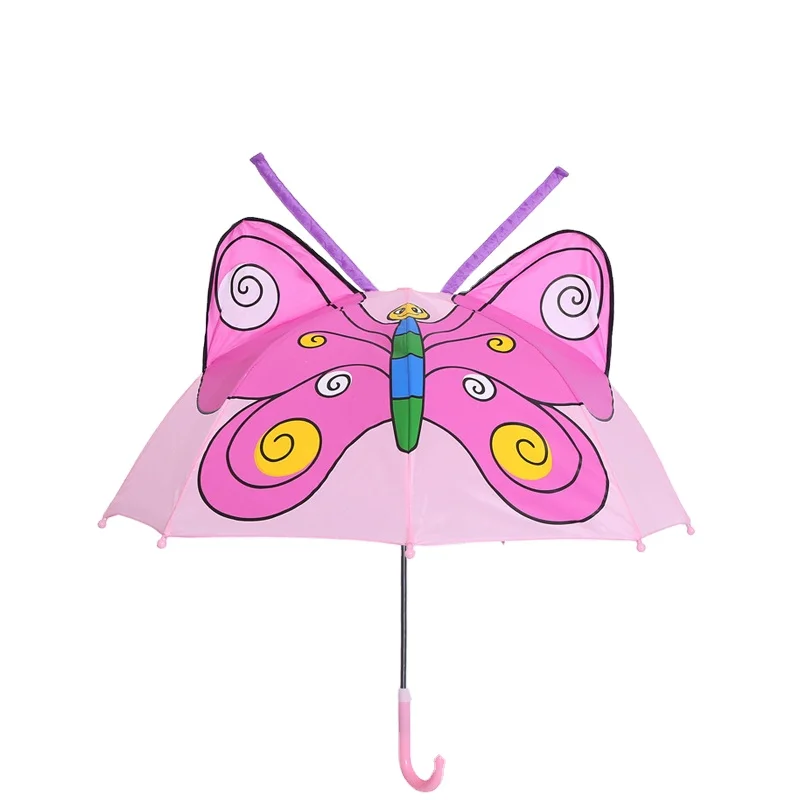 Оптовая продажа, индивидуальный 3D милый детский мультяшный зонт, детский зонтик с принтом животных