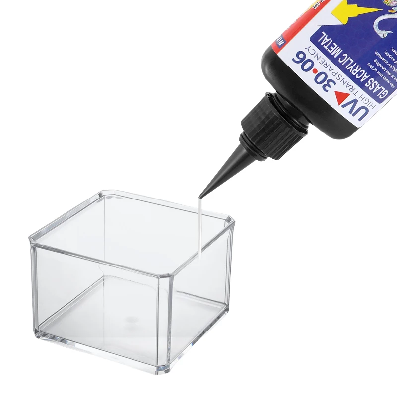 Transparent UV adhesive is suitable for acrylic bonding glass and acrylic crystal metal advertising glue curing without trace