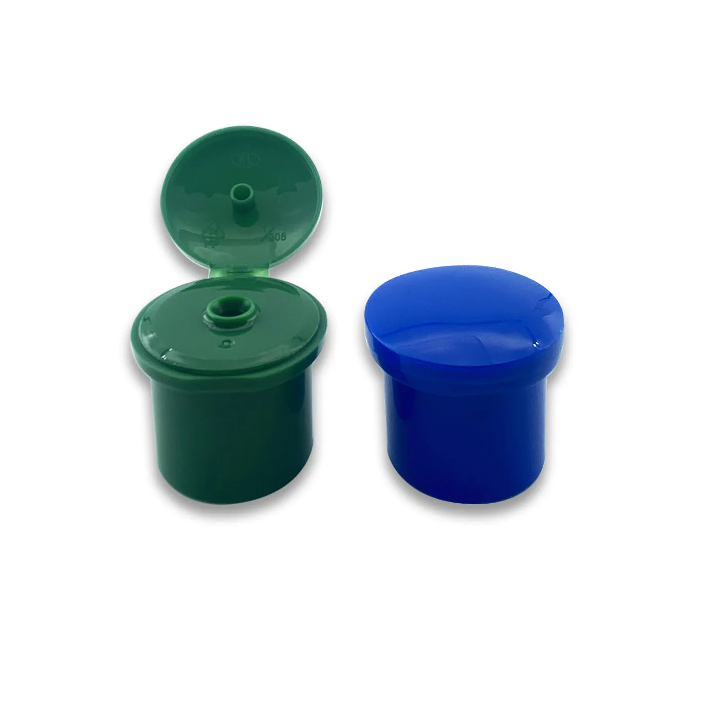 Ikalu flip top caps  plastic bottle cap Ribbed side packing snap top cap flip top capa