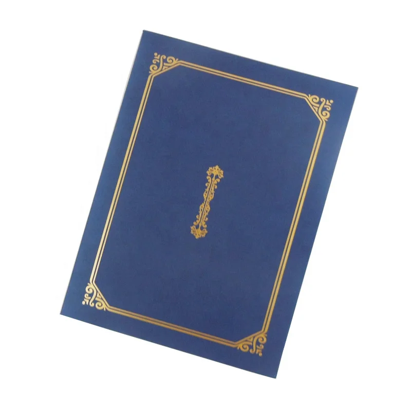 Custom Certificate Holder and Hot Print Mark, Leather Certificate Folder, School Diploma Folder