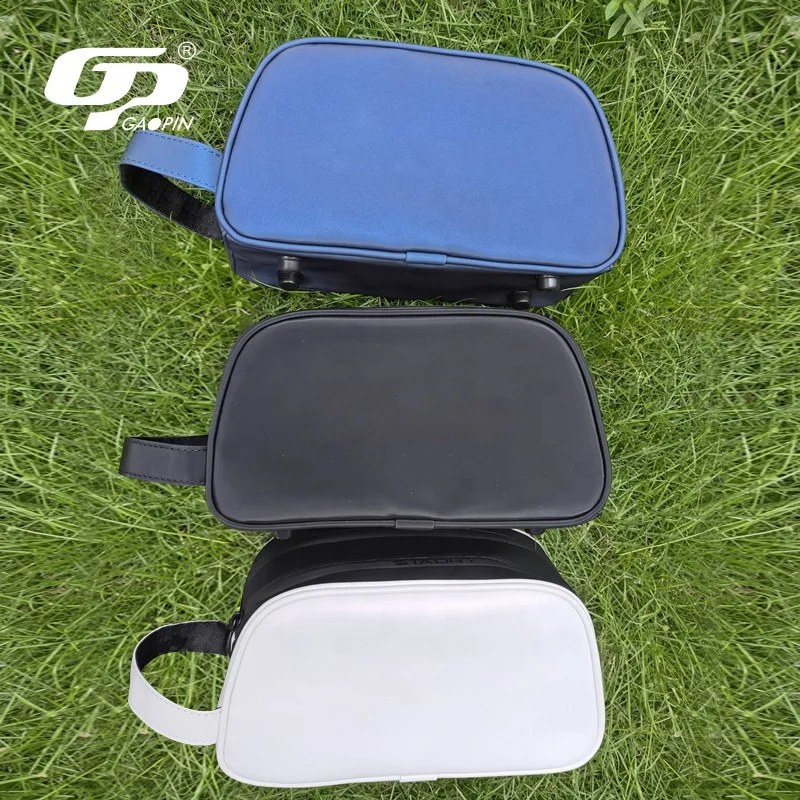 Customized New Fashion Golf Hand Bag Golf Ball Pouch High Quality Pu Leather Small Golf Bag