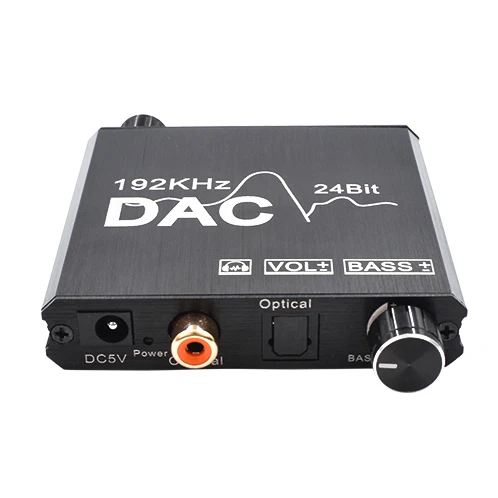 192KHZ hd video converter mini extractor Coaxial Digital  Analog Audio Converter support PCM/LPCM