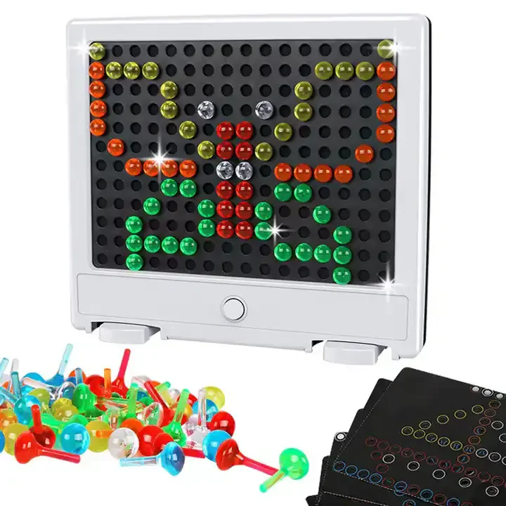 Интерактивная 129 светящаяся темная светлая настольная игра DIY светодиодная сборка креативная игрушка-головоломка