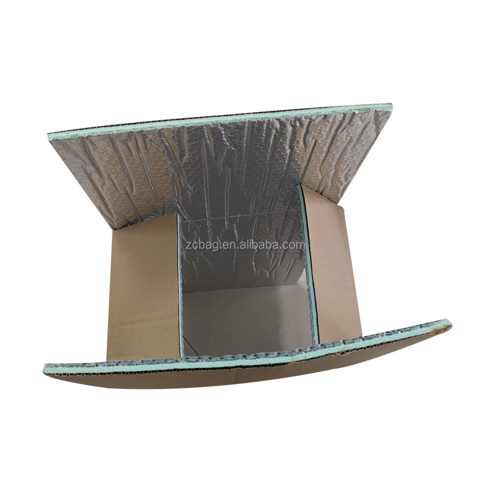 chill extra large insulated shipping box thermal  lunch cooler insulated box liner bag case sustainable frozen food packaging