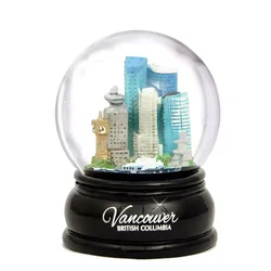Large Cheap  London New york city  Custom Vancouver city Snow Globe Canada Souvenir Gift Snow globe
