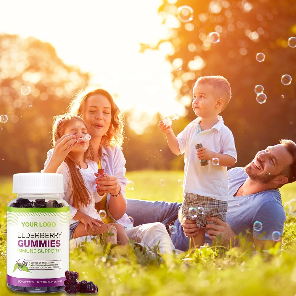 Private label Hot Sale Sambucus Black Elderberry lozenges Original Formula 30 Chewable Tablets for Sale