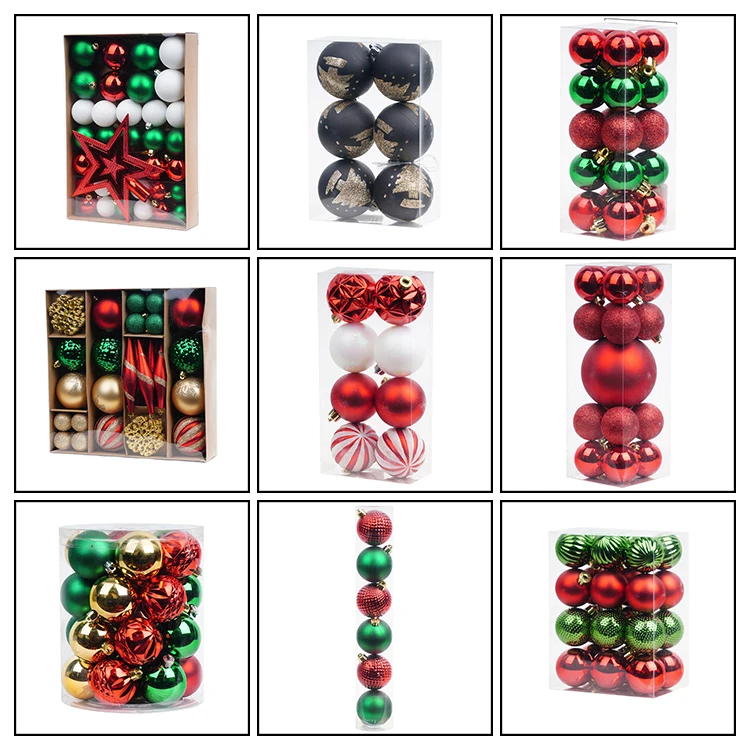 Jintai custom made luxury gift box decoration innovative home hanging snow pattern pink decor baubles christmas ball