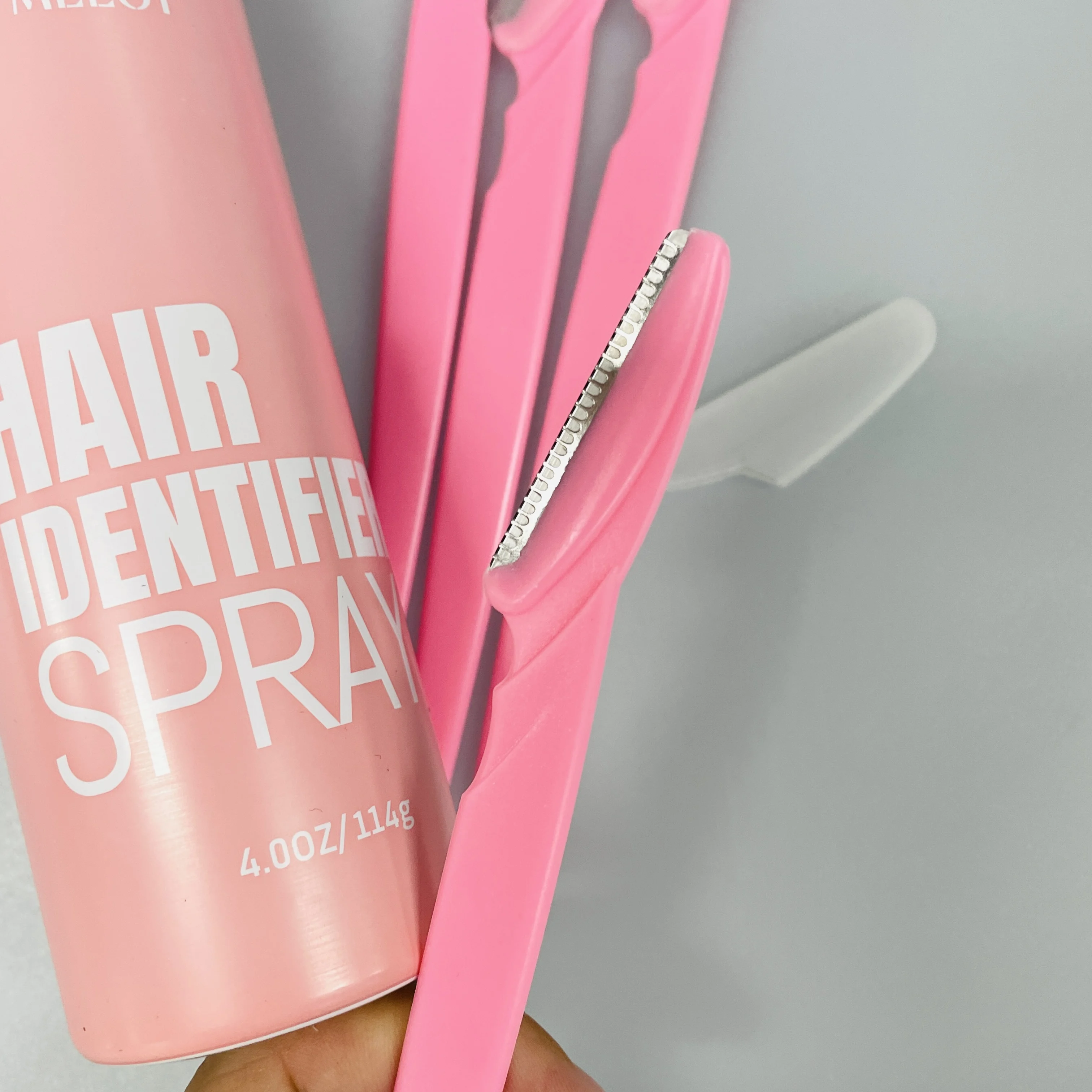 Hair Identifier Spray Shaving Facial Hair Smooth Skin Care Spray with 4 Razors LOW MOQ Private Label Face Care Spray