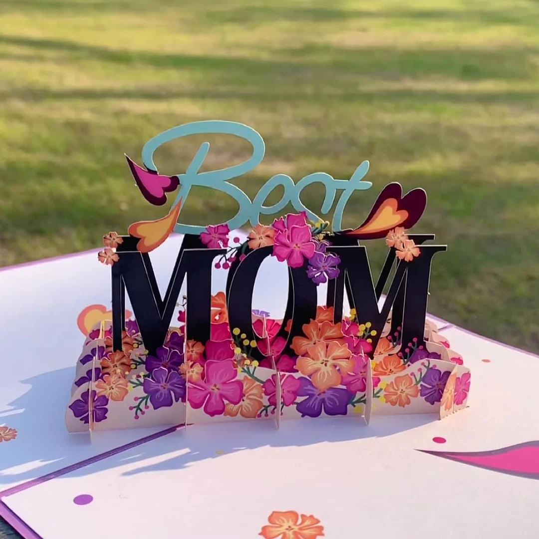 Высококачественная 3d поздравительная открытка подарок на день матери открытки для мамы